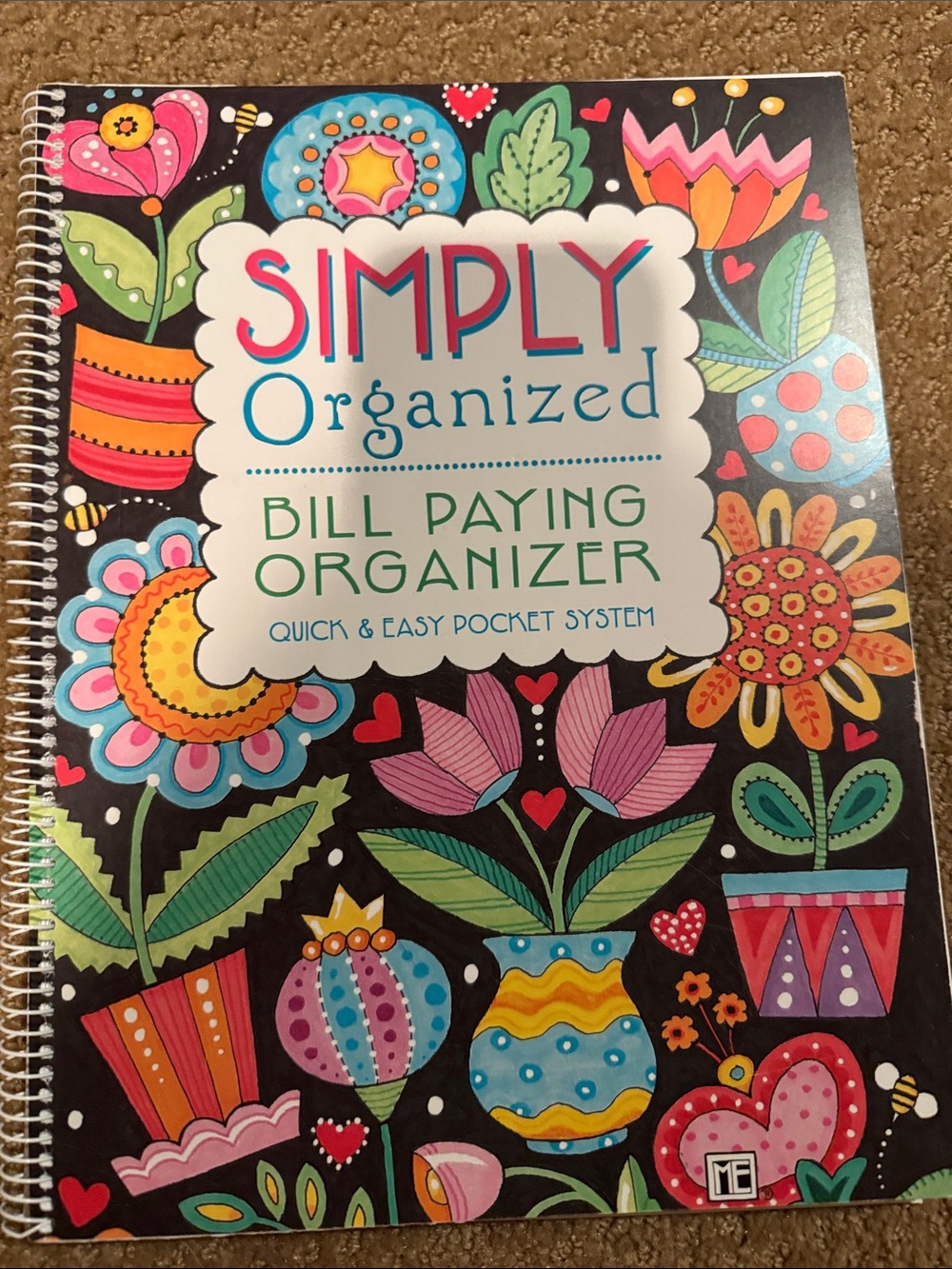 Mary Engelbright Bill Paying Organizer - Colorful Floral